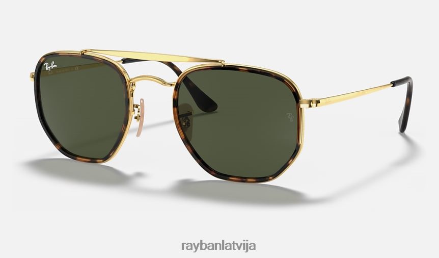 maršals ii pulēts zelts/zaļš F0L86X688 vīriešiem Ray-Ban saulesbrilles