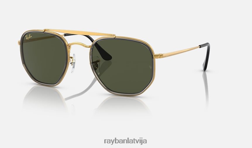maršals ii pulēts zelts/zaļš F0L86X696 vīriešiem Ray-Ban saulesbrilles