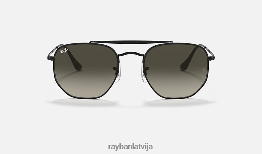 maršals pulēta melna/pelēka F0L86X244 vīriešiem Ray-Ban saulesbrilles