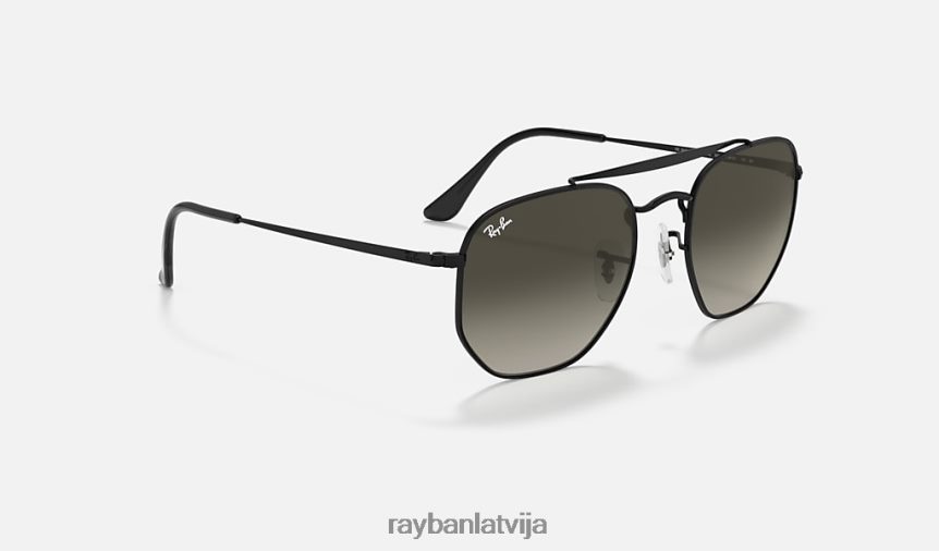 maršals pulēta melna/pelēka F0L86X244 vīriešiem Ray-Ban saulesbrilles