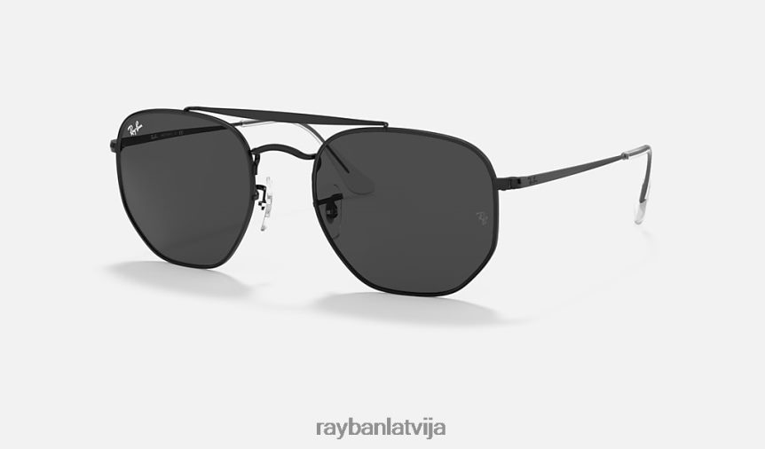 maršals pulēta melna/tumši pelēka F0L86X246 vīriešiem Ray-Ban saulesbrilles