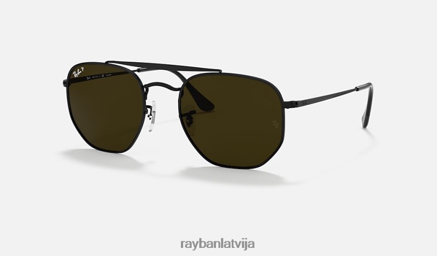 maršals pulēta melna/zaļa F0L86X245 vīriešiem Ray-Ban saulesbrilles