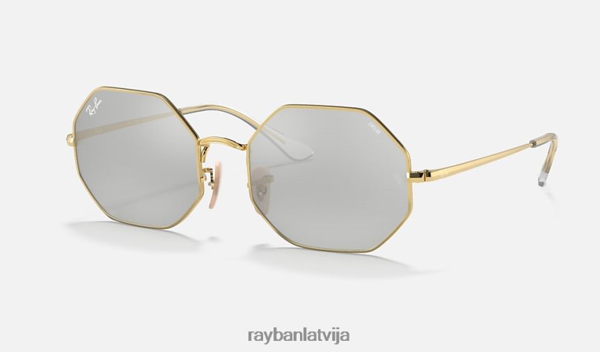 octagon 1972 spogulis attīstās pulēta zelta/pelēka/zila fotohroma F0L86X1093 vīriešiem Ray-Ban saulesbrilles