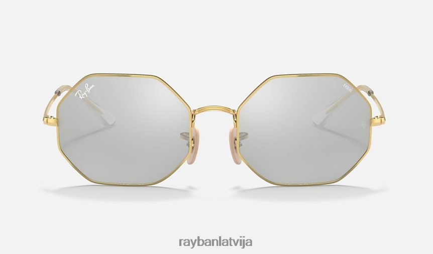 octagon 1972 spogulis attīstās pulēta zelta/pelēka/zila fotohroma F0L86X1093 vīriešiem Ray-Ban saulesbrilles