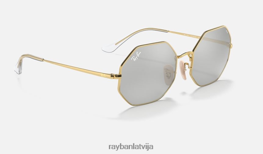 octagon 1972 spogulis attīstās pulēta zelta/pelēka/zila fotohroma F0L86X1093 vīriešiem Ray-Ban saulesbrilles