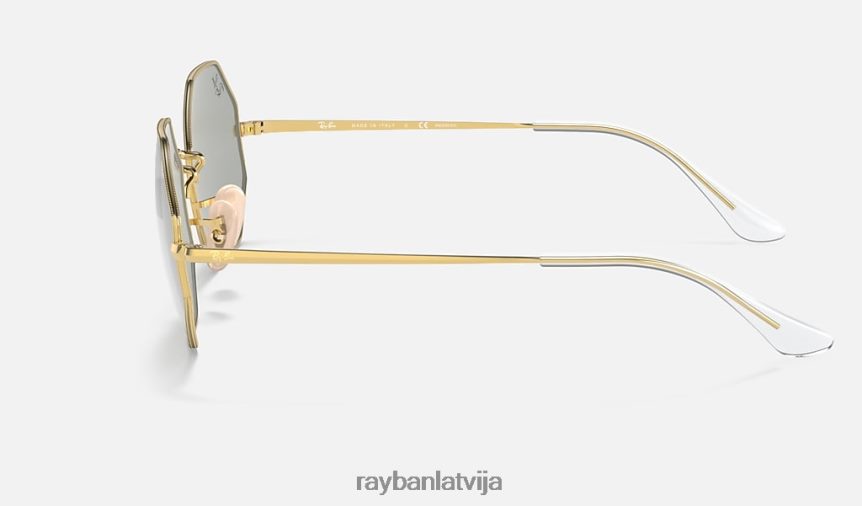octagon 1972 spogulis attīstās pulēta zelta/pelēka/zila fotohroma F0L86X1093 vīriešiem Ray-Ban saulesbrilles
