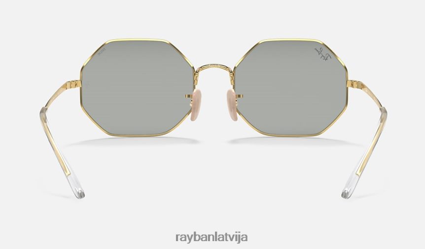 octagon 1972 spogulis attīstās pulēta zelta/pelēka/zila fotohroma F0L86X1093 vīriešiem Ray-Ban saulesbrilles
