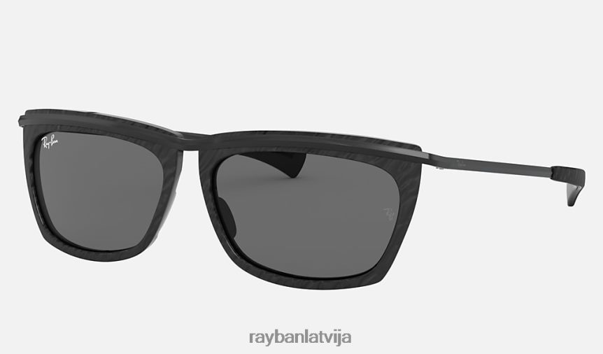 olimpietis ii pulēta melna/tumši pelēka F0L86X1102 vīriešiem Ray-Ban saulesbrilles