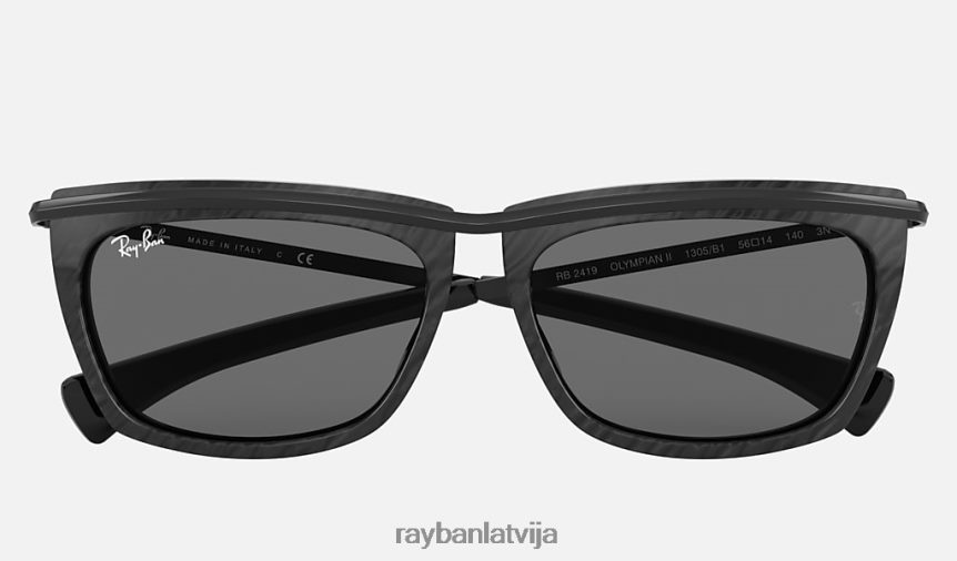 olimpietis ii pulēta melna/tumši pelēka F0L86X1102 vīriešiem Ray-Ban saulesbrilles