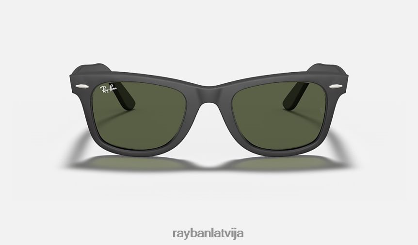 oriģināla ceļinieku klasika matēts melns/zaļš F0L86X14 vīriešiem Ray-Ban saulesbrilles