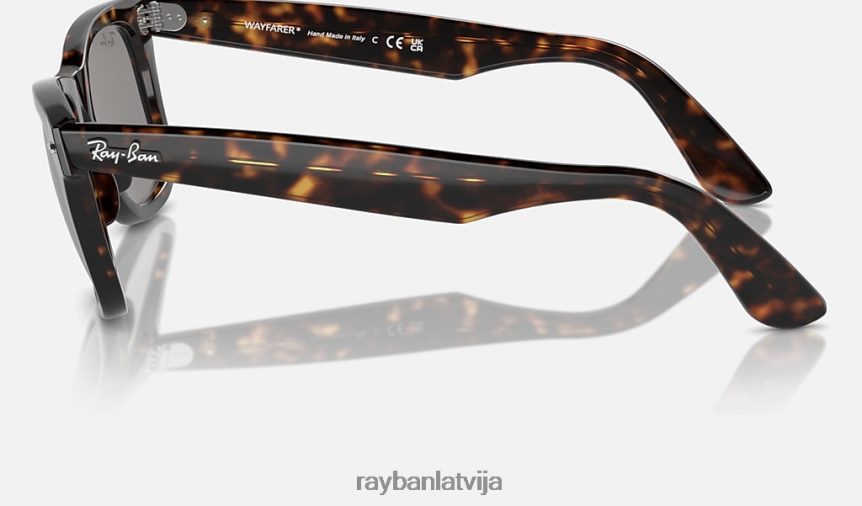 oriģināla ceļinieku klasika pulēta havana/pelēka F0L86X17 vīriešiem Ray-Ban saulesbrilles
