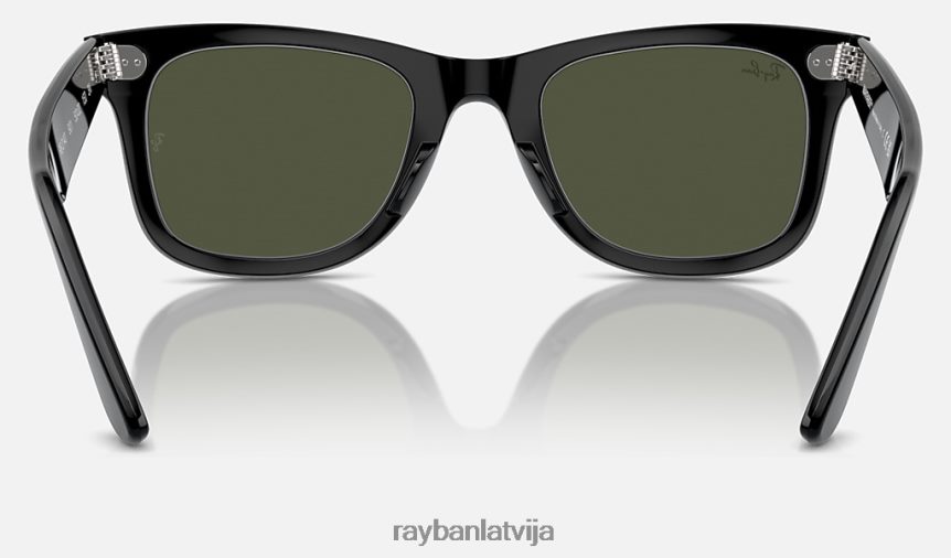 oriģināla ceļinieku klasika pulēta melna/zaļa F0L86X10 vīriešiem Ray-Ban saulesbrilles