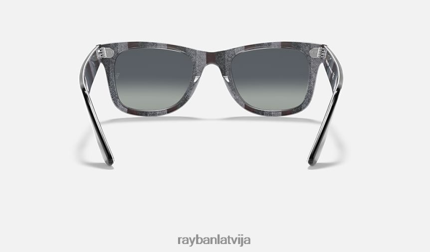 oriģināls wayfarer krāsu sajaukums pulēta melna/gaiši pelēka F0L86X994 vīriešiem Ray-Ban saulesbrilles
