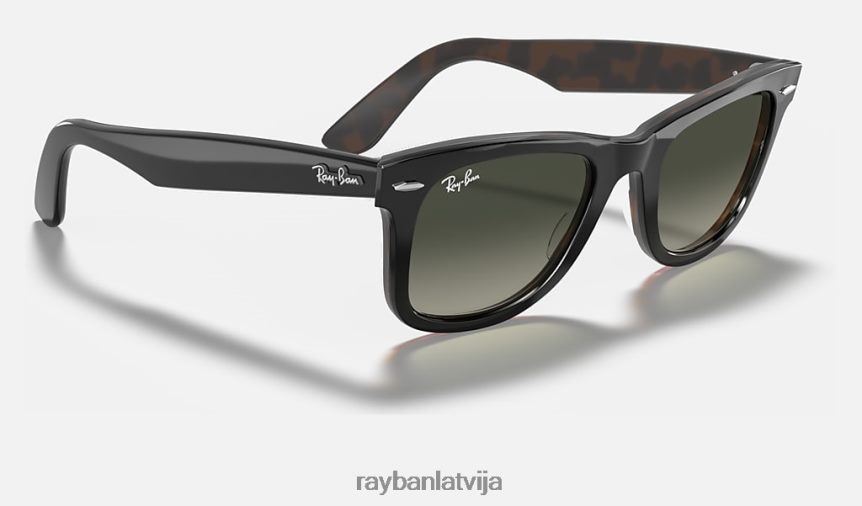 oriģināls wayfarer krāsu sajaukums pulēts pelēks uz havanas/pelēks F0L86X993 vīriešiem Ray-Ban saulesbrilles