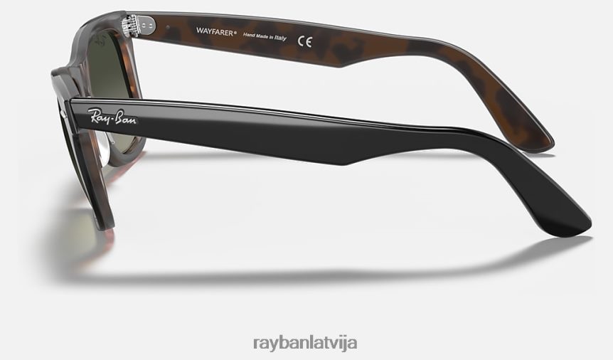 oriģināls wayfarer krāsu sajaukums pulēts pelēks uz havanas/pelēks F0L86X993 vīriešiem Ray-Ban saulesbrilles