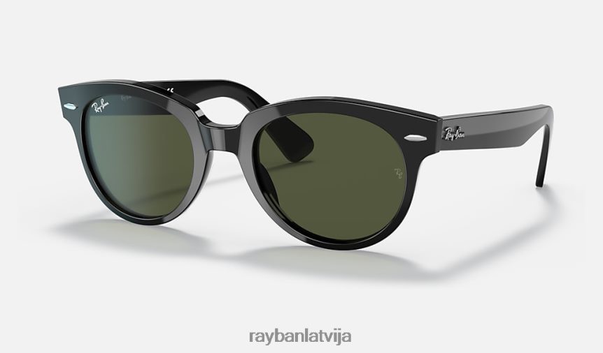 orion pulēta melna/zaļa F0L86X1240 vīriešiem Ray-Ban saulesbrilles