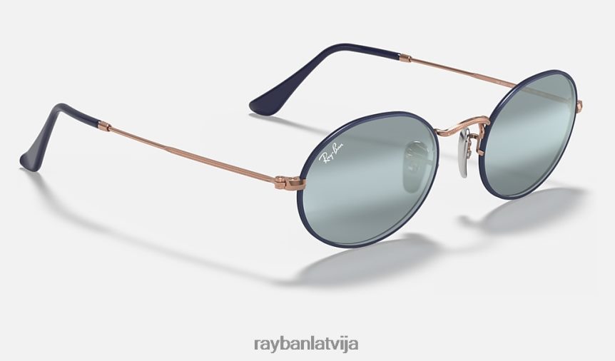 ovāls matēts zils/zils F0L86X950 vīriešiem Ray-Ban saulesbrilles