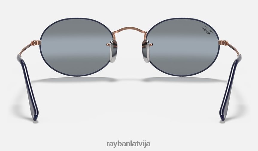 ovāls matēts zils/zils F0L86X950 vīriešiem Ray-Ban saulesbrilles