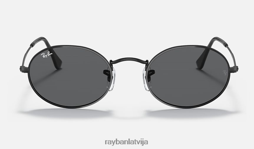 ovāls pulēta melna/pelēka F0L86X952 vīriešiem Ray-Ban saulesbrilles