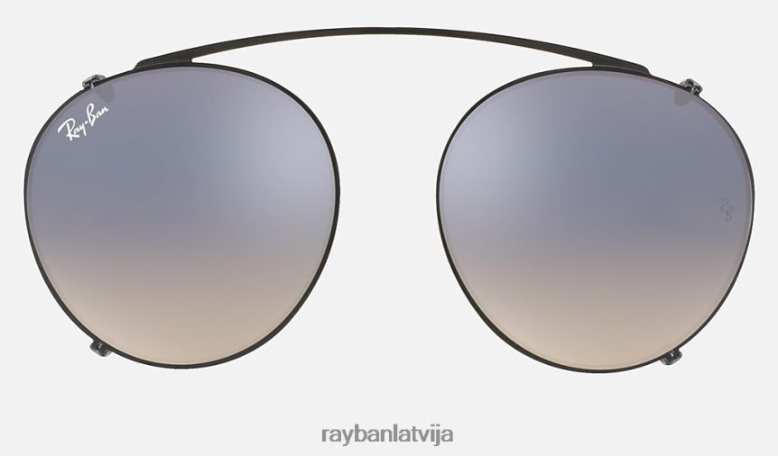 piesprādzējams apaļš plankums melns/sudrabs F0L86X2526 vīriešiem Ray-Ban saulesbrilles