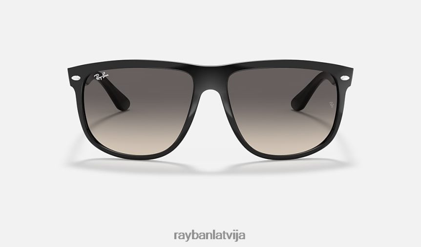 puisis pulēta melna/pelēka F0L86X257 vīriešiem Ray-Ban saulesbrilles