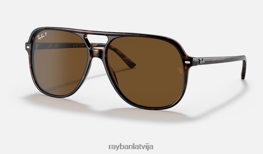 rēķins pulēta havana/brūns F0L86X109 vīriešiem Ray-Ban saulesbrilles