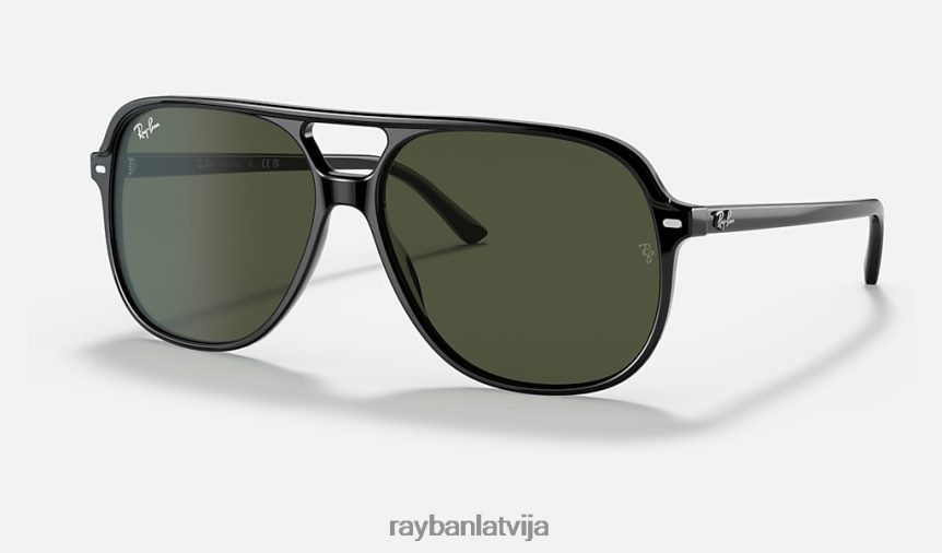 rēķins pulēta melna/zaļa F0L86X108 vīriešiem Ray-Ban saulesbrilles