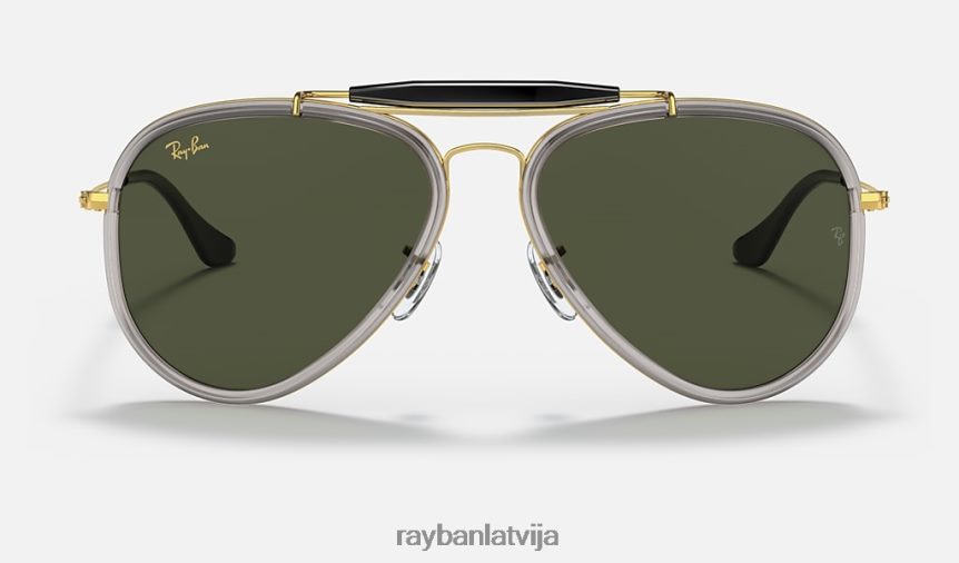 āra cilvēks pulēts zelts/zaļš F0L86X1457 vīriešiem Ray-Ban saulesbrilles