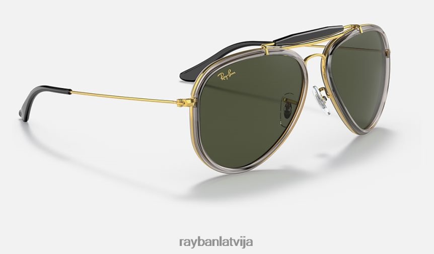 āra cilvēks pulēts zelts/zaļš F0L86X1457 vīriešiem Ray-Ban saulesbrilles