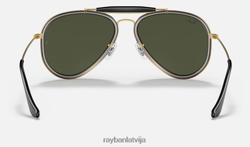āra cilvēks pulēts zelts/zaļš F0L86X1457 vīriešiem Ray-Ban saulesbrilles