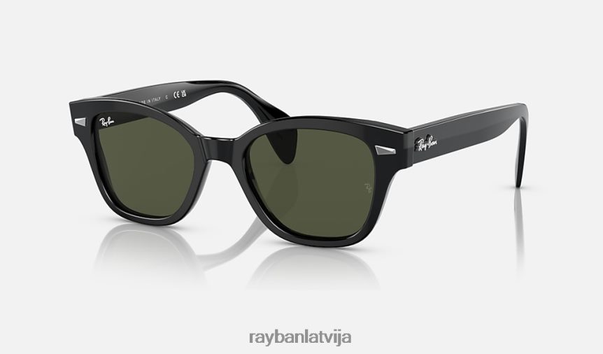 rb0880s pulēta melna/zaļa F0L86X452 vīriešiem Ray-Ban saulesbrilles