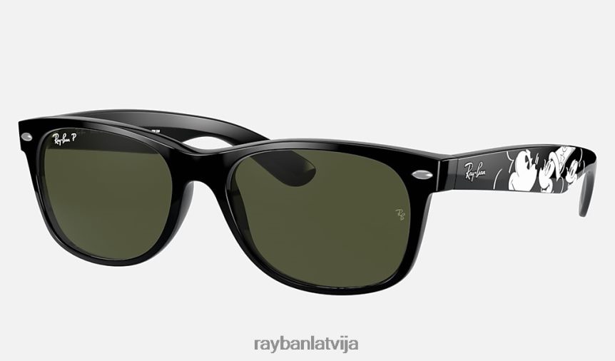 rb2132 jauns ceļinieks Mikijs s20 pulēta melna/zaļa F0L86X943 vīriešiem Ray-Ban saulesbrilles