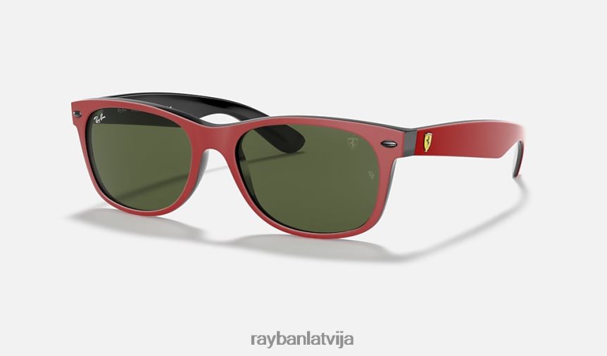 rb2132m scuderia ferrari kolekcija matēts sarkans/zaļš F0L86X999 vīriešiem Ray-Ban saulesbrilles