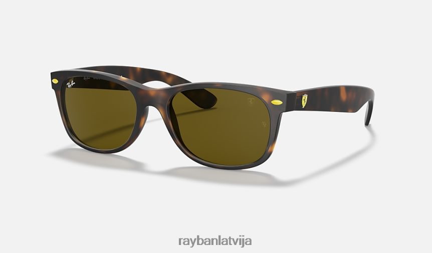 rb2132m scuderia ferrari kolekcija pulēta havana/brūns F0L86X998 vīriešiem Ray-Ban saulesbrilles
