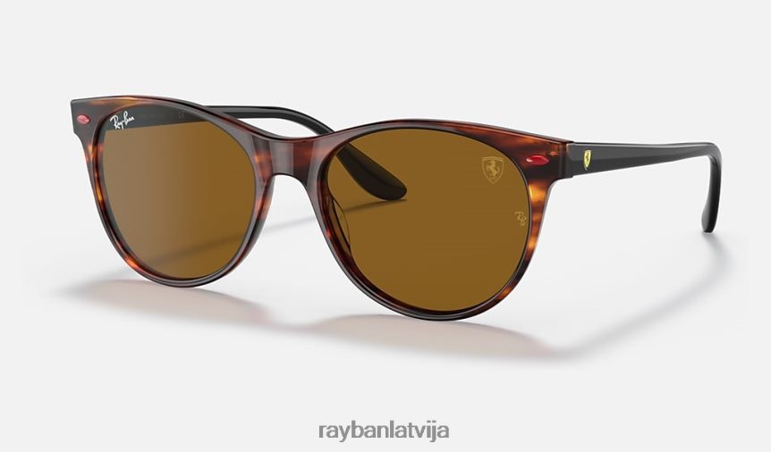 rb2202m scuderia ferrari kolekcija pulēta havana/brūns F0L86X1355 vīriešiem Ray-Ban saulesbrilles