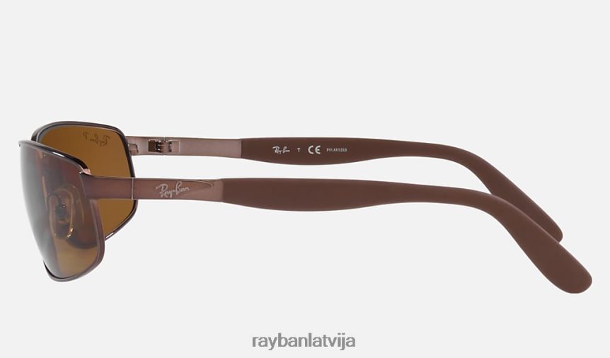 rb3254 pulēta brūna/brūna F0L86X1474 vīriešiem Ray-Ban saulesbrilles