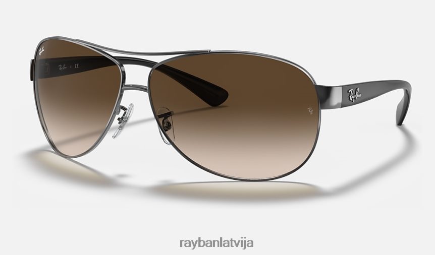 rb3386 pulēts gunmetāls/brūns F0L86X808 vīriešiem Ray-Ban saulesbrilles