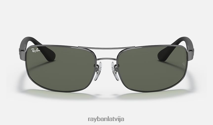 rb3445 pulēts gunmetāls/zaļš F0L86X803 vīriešiem Ray-Ban saulesbrilles