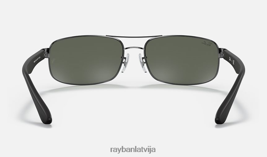 rb3445 pulēts gunmetāls/zaļš F0L86X803 vīriešiem Ray-Ban saulesbrilles