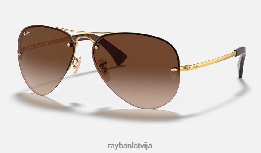 rb3449 pulēts zelts/brūns F0L86X681 vīriešiem Ray-Ban saulesbrilles