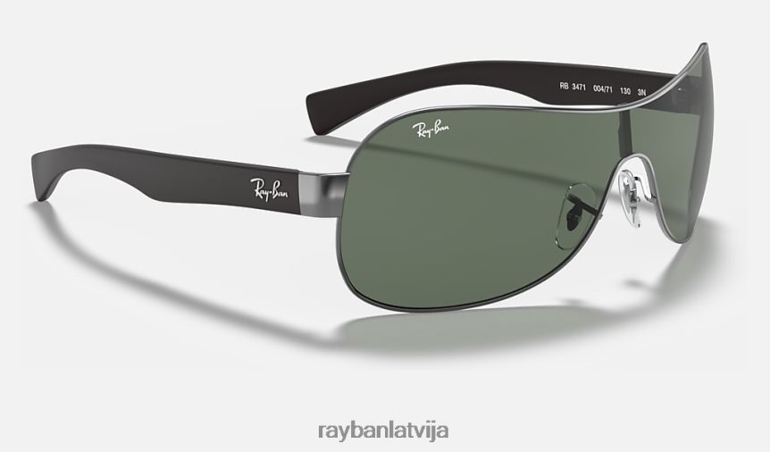 rb3471 pulēts gunmetāls/zaļš F0L86X800 vīriešiem Ray-Ban saulesbrilles