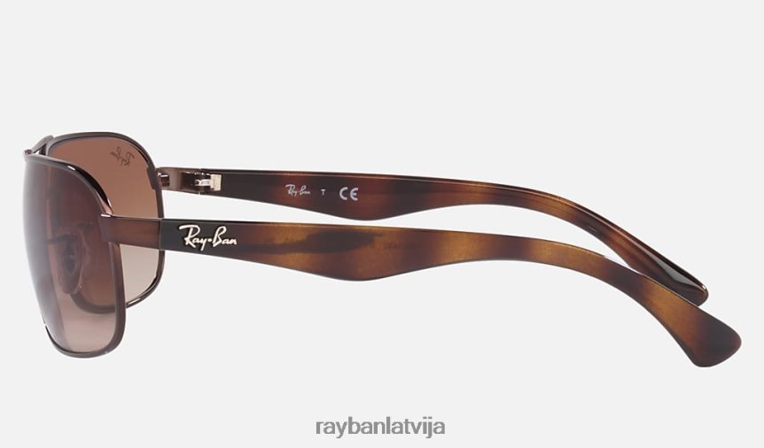 rb3492 pulēta brūna/brūna F0L86X1381 vīriešiem Ray-Ban saulesbrilles