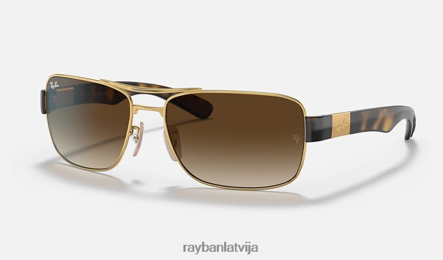 rb3522 pulēts zelts/brūns F0L86X1053 vīriešiem Ray-Ban saulesbrilles