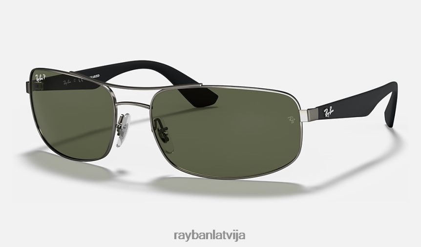 rb3527 matēts gunmetāls/zaļš F0L86X1085 vīriešiem Ray-Ban saulesbrilles