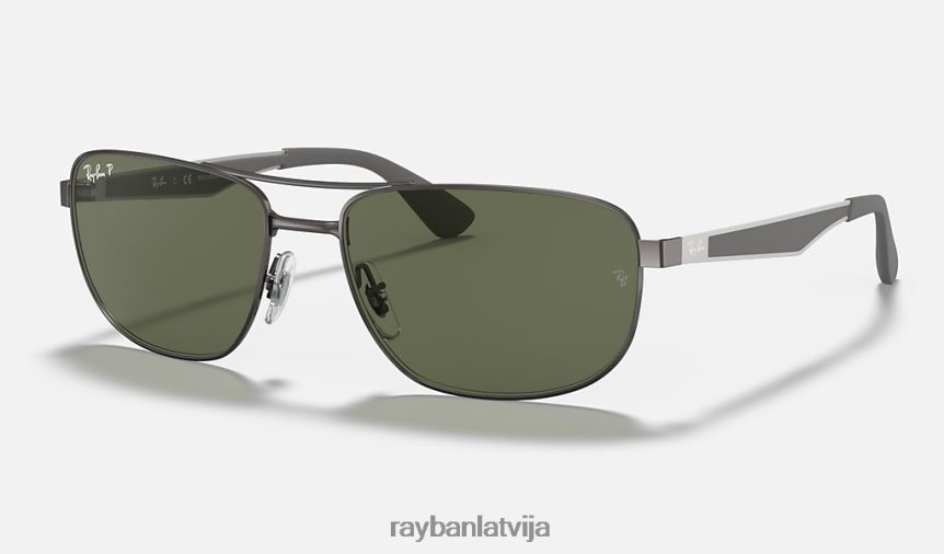 rb3528 matēts gunmetāls/zaļš F0L86X968 vīriešiem Ray-Ban saulesbrilles