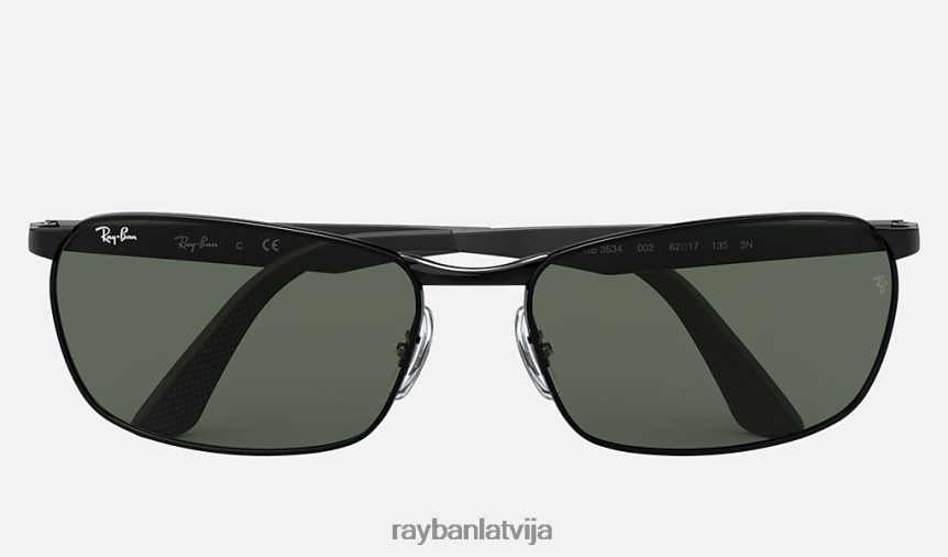 rb3534 pulēta melna/zaļa F0L86X1034 vīriešiem Ray-Ban saulesbrilles