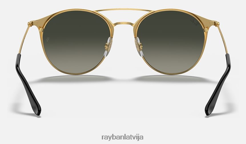rb3546 pulēta melna uz zelta/pelēka F0L86X653 vīriešiem Ray-Ban saulesbrilles