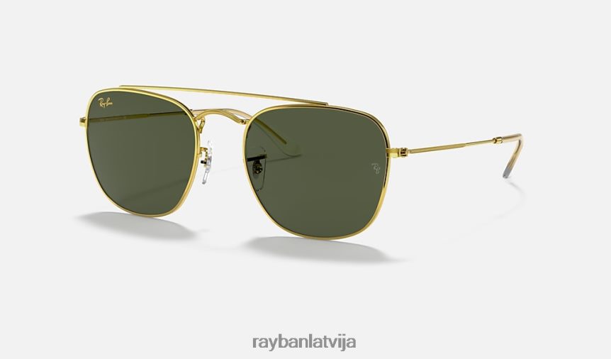 rb3557 pulēts zelts/zaļš F0L86X1145 vīriešiem Ray-Ban saulesbrilles