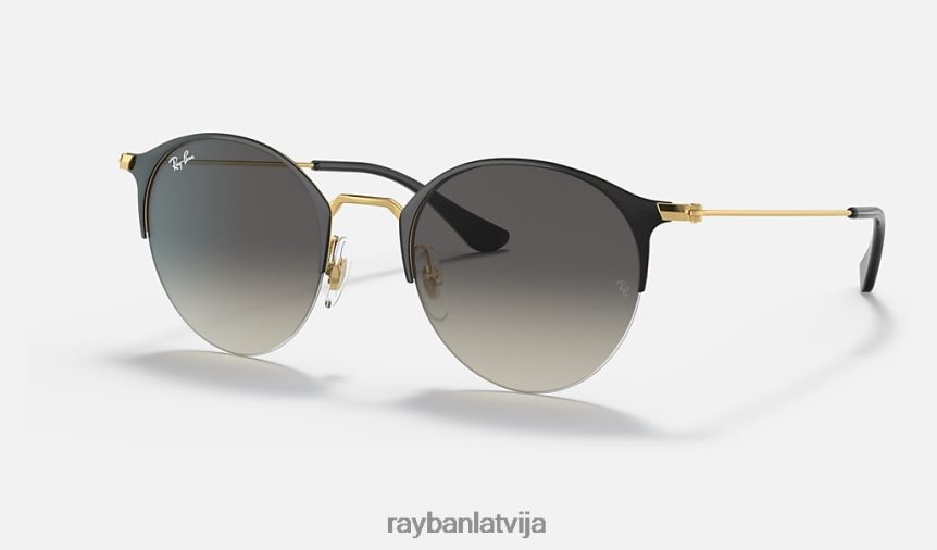 rb3578 pulēta melna uz zelta/pelēka F0L86X430 vīriešiem Ray-Ban saulesbrilles