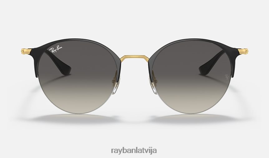 rb3578 pulēta melna uz zelta/pelēka F0L86X430 vīriešiem Ray-Ban saulesbrilles